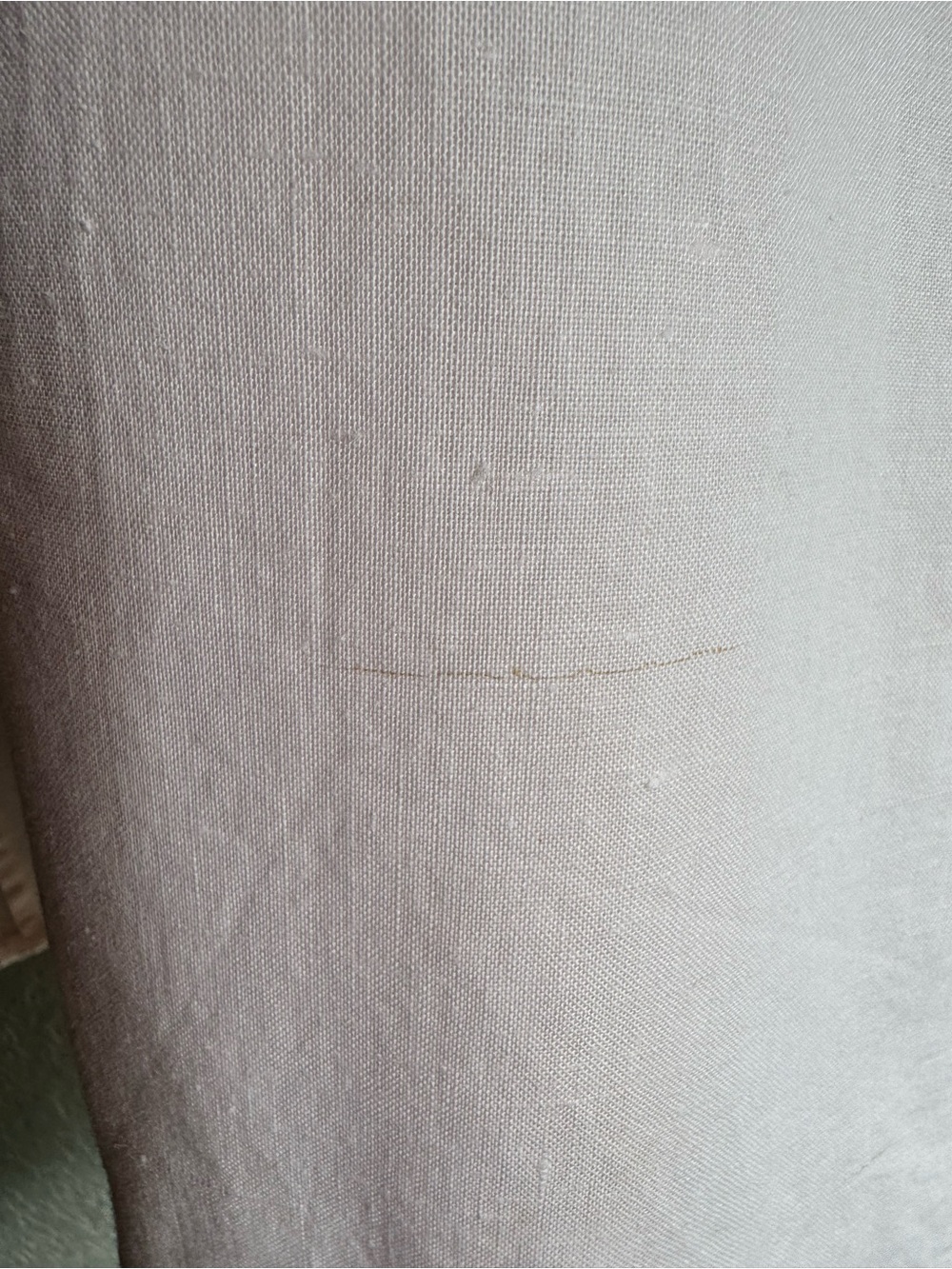 VNTG David Matthew linen blend cotton lace-Trim Embroidered  — Pale Pink - Picture 8 of 9